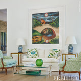 Schumacher Abstract Leaf Leaf Fabric