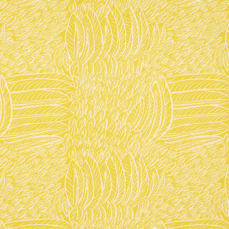 Schumacher Featherfest Citron Fabric