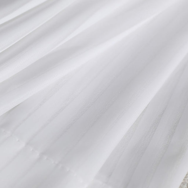 RM Coco Belcrest Wide-Width FR Sheer Eggshell 1391818 Fabric