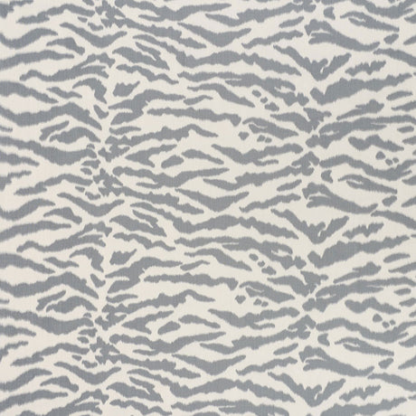 Schumacher Tigris Graphite Fabric - Eade's Wallpaper