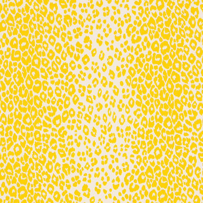 Schumacher Iconic Leopard Yellow Fabric