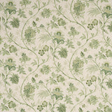 Schumacher Chinoiserie Vine Leaf Green Fabric
