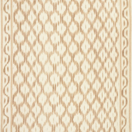 Schumacher Santa Monica Ikat Neutral Fabric - Eade's Wallpaper