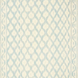 Schumacher Santa Monica Ikat China Blue Fabric - Eade's Wallpaper