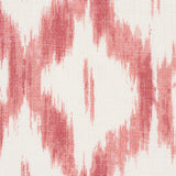 Schumacher Santa Monica Ikat Faded Red Fabric - Eade's Wallpaper