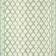 Schumacher Santa Monica Ikat Leaf Green Fabric - Eade's Wallpaper