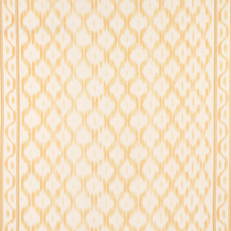 Schumacher Santa Monica Ikat Yellow Fabric - Eade's Wallpaper
