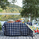 Schumacher Fuzz Ii Indoor/Outdoor Navy Fabric