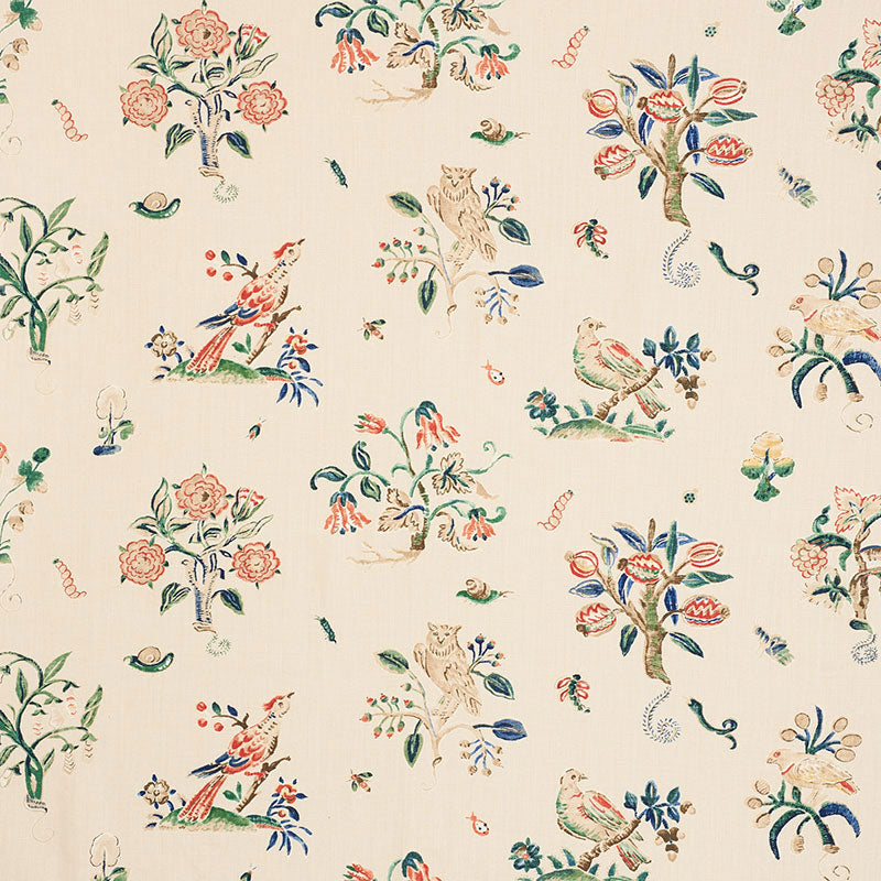 Schumacher Magical Menagerie Primary Fabric - Eade's Wallpaper