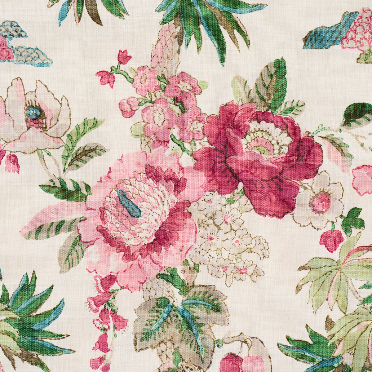Schumacher 176780 FLORIBUNDA in DOCUMENT Fabric - SCHUMACHER
