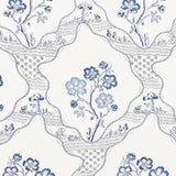 Schumacher Marella Delft Fabric - Eade's Wallpaper