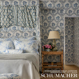 Schumacher Marella Delft Fabric - Eade's Wallpaper