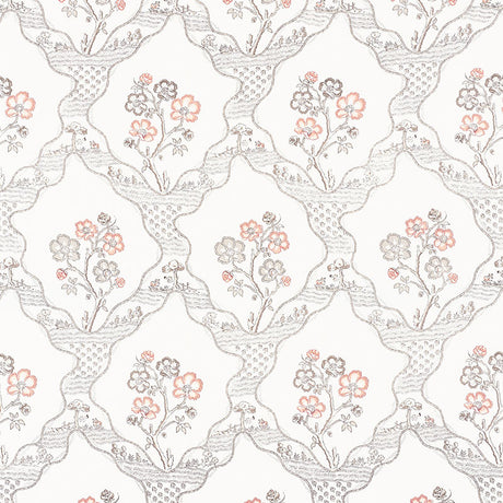 Schumacher Marella Rose Fabric - Eade's Wallpaper