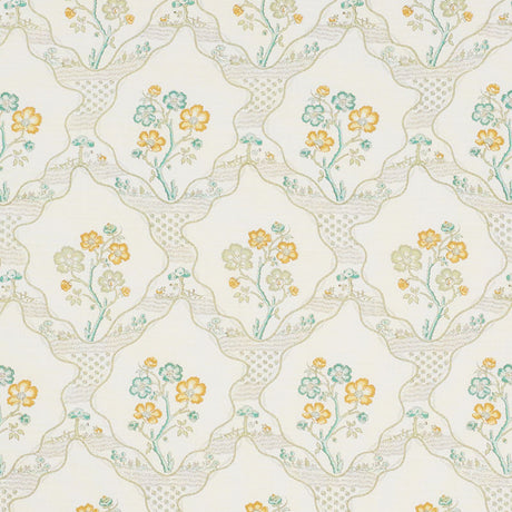 Schumacher Marella Leaf Fabric - Eade's Wallpaper