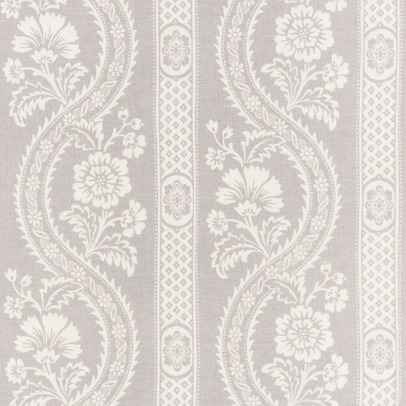 Schumacher Versailles Grey Fabric - Eade's Wallpaper
