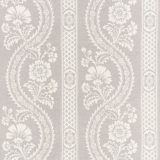 Schumacher Versailles Grey Fabric - Eade's Wallpaper