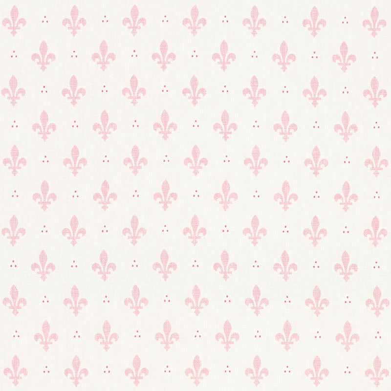 Schumacher Fleur De Lis Blush Fabric