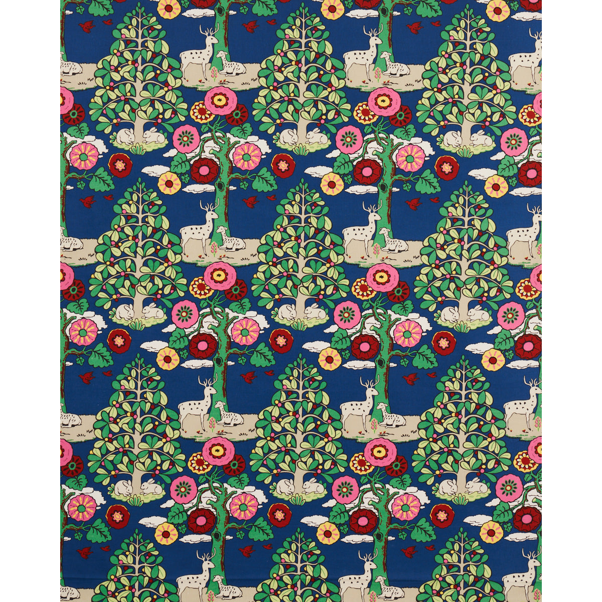 Schumacher Fantasy Forest Blue & Multi Fabric