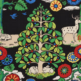 Schumacher Fantasy Forest Black & Multi Fabric