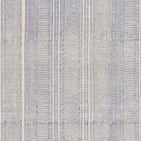Schumacher Mohave Indigo Fabric - Eade's Wallpaper