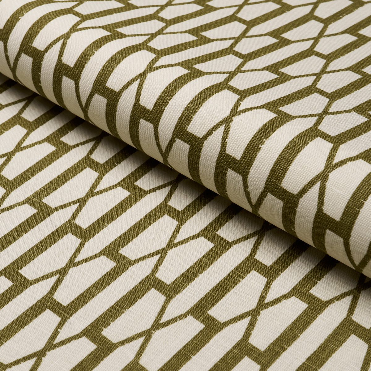 Schumacher Belvedere Olive Fabric