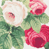 Schumacher Nancy Floral Rose Fabric - Eade's Wallpaper