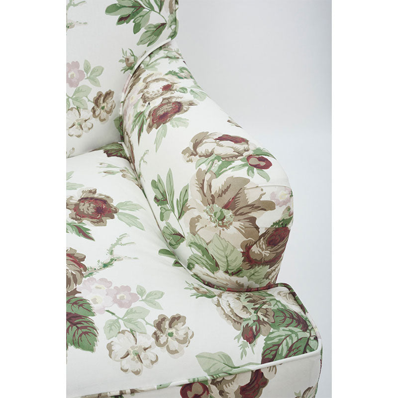 Schumacher Nancy Floral Rose Fabric - Eade's Wallpaper
