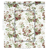 Schumacher Nancy Floral Grisaille Fabric - Eade's Wallpaper
