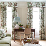 Schumacher Nancy Floral Grisaille Fabric - Eade's Wallpaper
