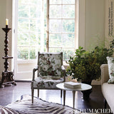 Schumacher Nancy Floral Grisaille Fabric - Eade's Wallpaper