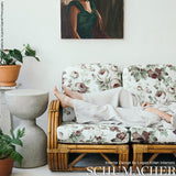 Schumacher Nancy Floral Grisaille Fabric - Eade's Wallpaper