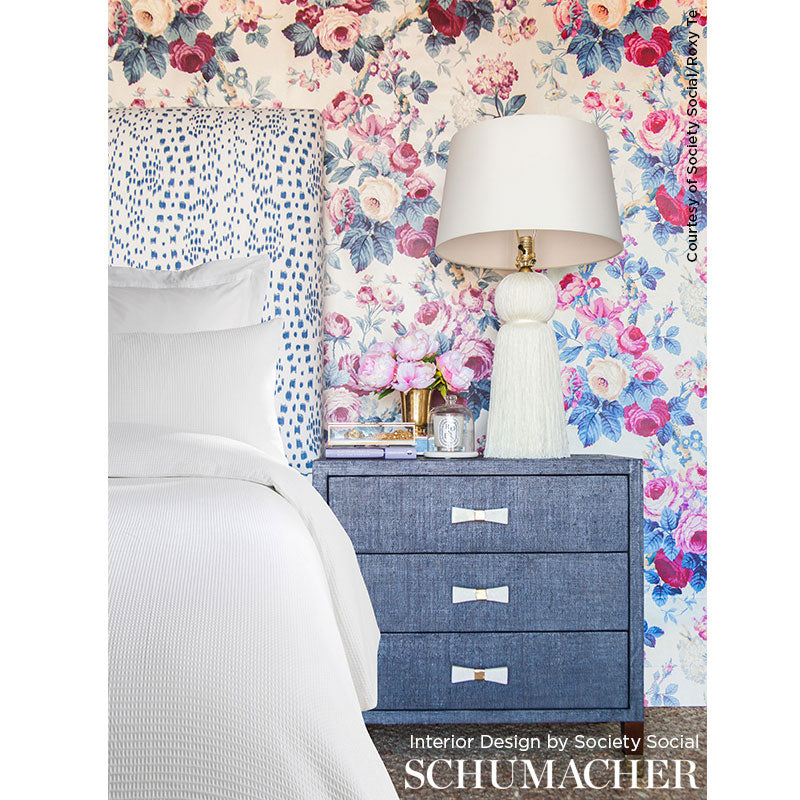Schumacher Nancy Floral Hamish Fabric - Eade's Wallpaper