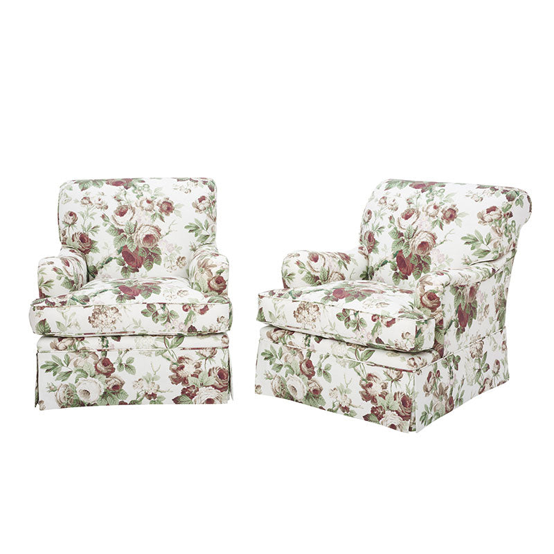 Schumacher Nancy Floral Hamish Fabric - Eade's Wallpaper