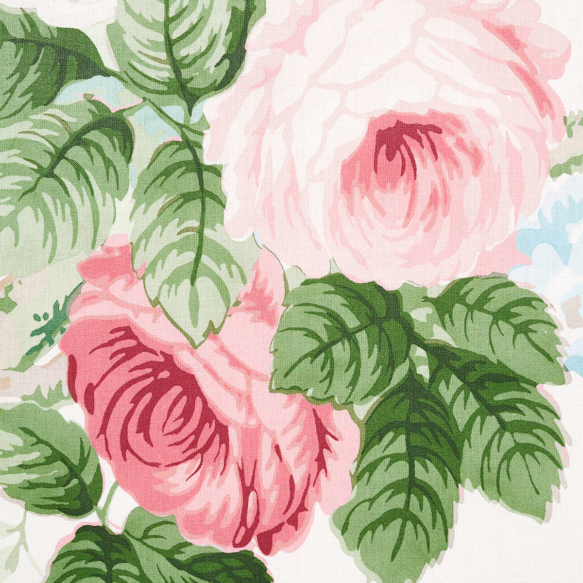 Schumacher Nancy Floral Petal Fabric - Eade's Wallpaper
