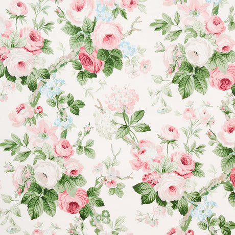 Schumacher Nancy Floral Petal Fabric - Eade's Wallpaper