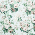 Schumacher Nancy Floral Seafoam Fabric - Eade's Wallpaper