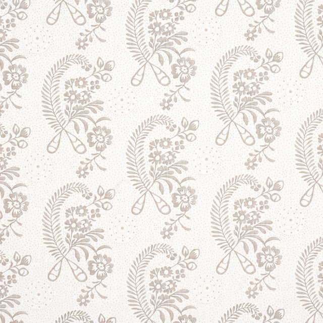 Schumacher Millicent Grisaille Fabric - Eade's Wallpaper