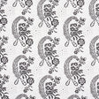 Schumacher Millicent Blackwork Fabric - Eade's Wallpaper