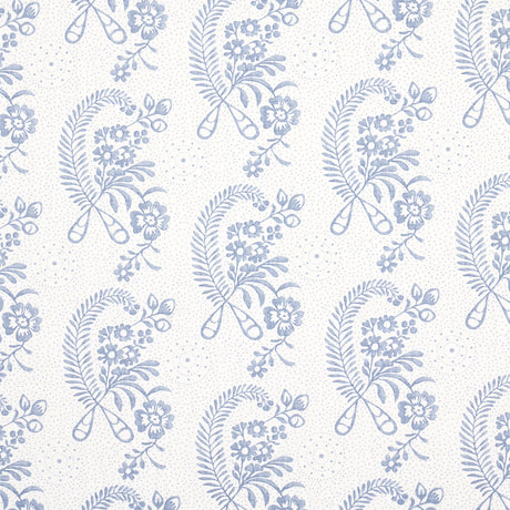 Schumacher Millicent Delft Fabric - Eade's Wallpaper