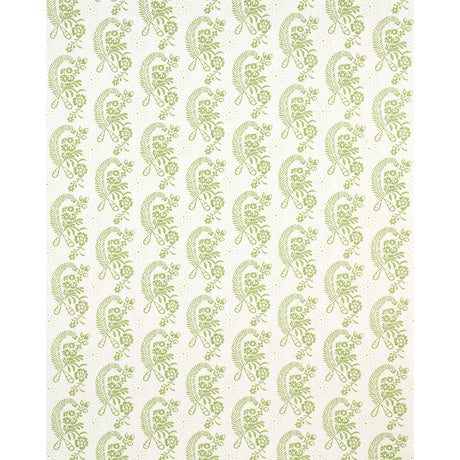 Schumacher Millicent Leaf Fabric - Eade's Wallpaper