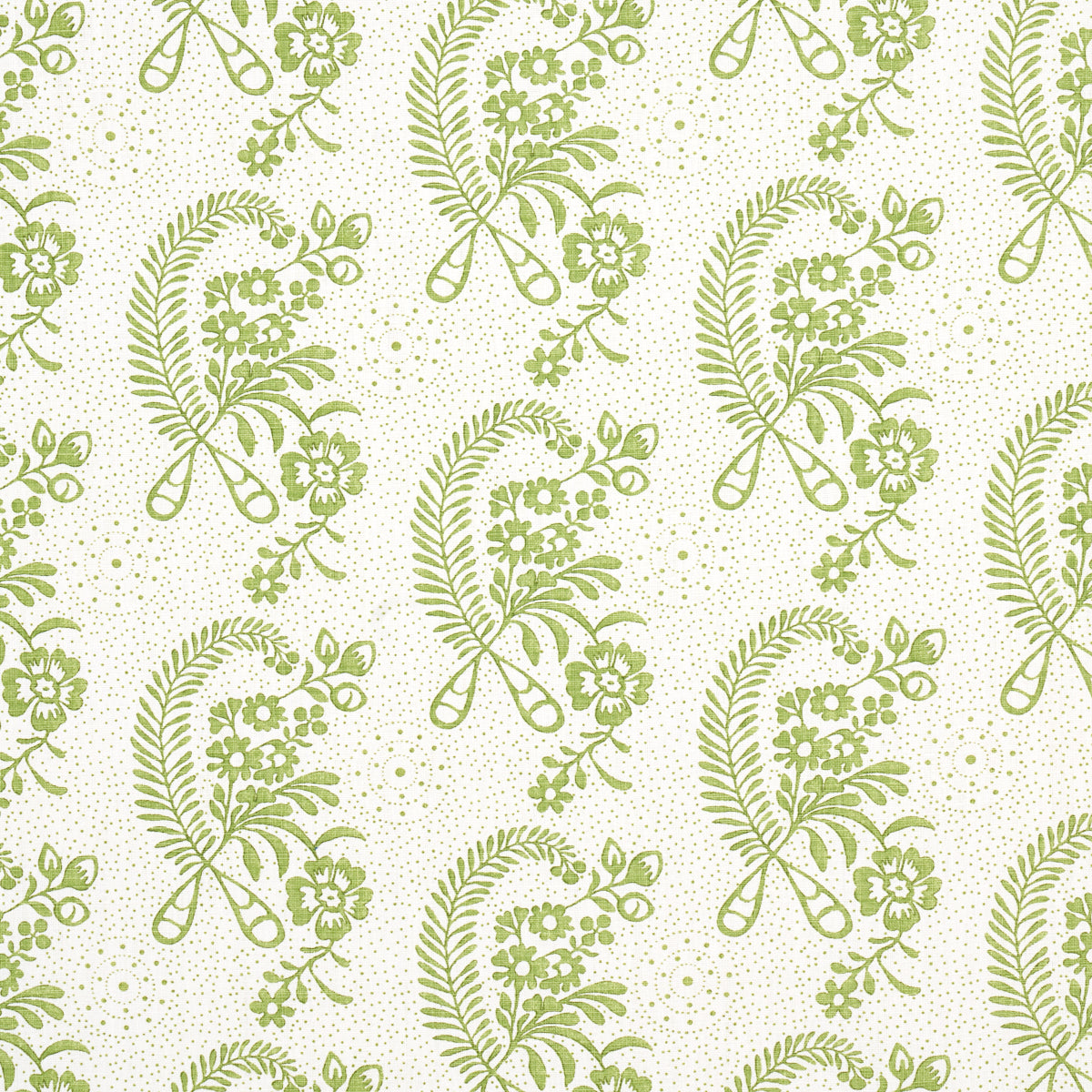 Schumacher Millicent Leaf Fabric - Eade's Wallpaper