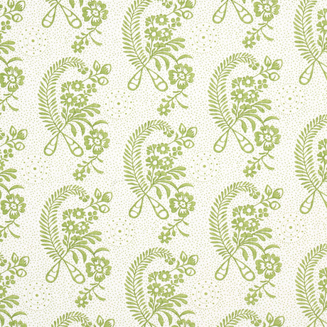 Schumacher Millicent Leaf Fabric - Eade's Wallpaper