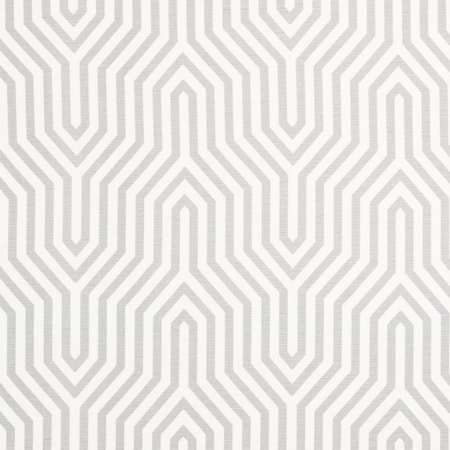 Schumacher Vanderbilt Print Grisaille Fabric - Eade's Wallpaper