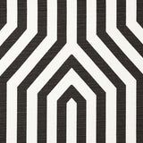 Schumacher Vanderbilt Print Noir Fabric - Eade's Wallpaper