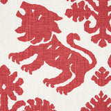Schumacher Regalia Red Fabric - Eade's Wallpaper