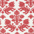 Schumacher Regalia Red Fabric - Eade's Wallpaper