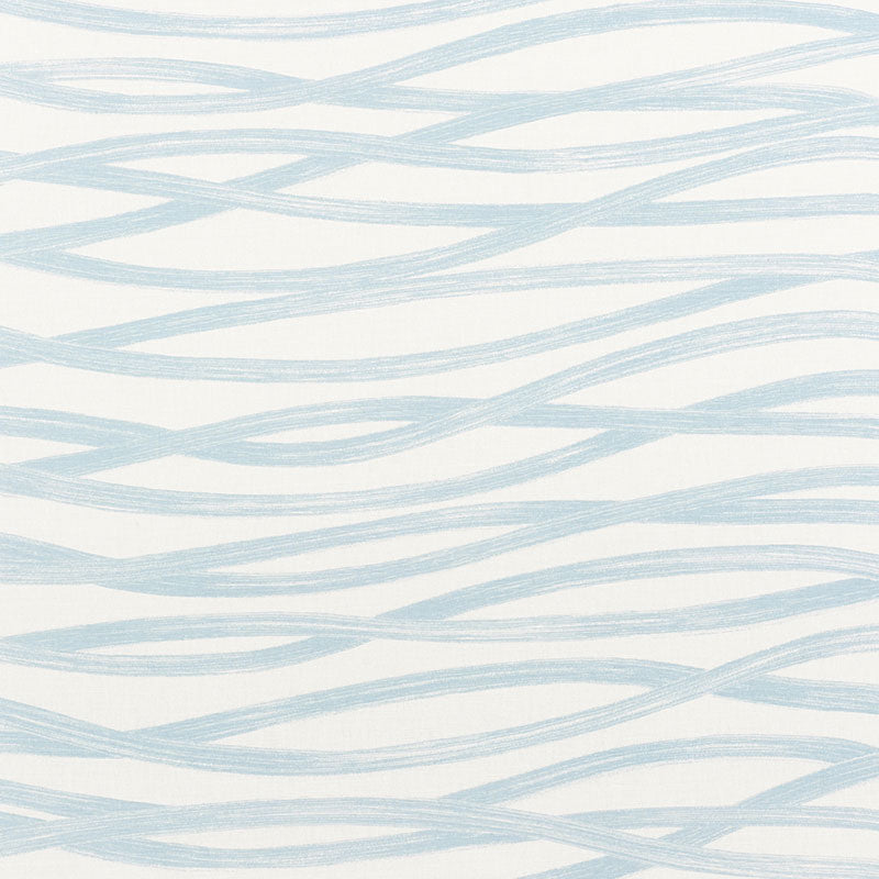 Schumacher Brushstrokes Sky Fabric