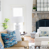 Schumacher Rolling Hills Blues Fabric - Eade's Wallpaper