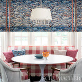 Schumacher Rolling Hills Blues Fabric - Eade's Wallpaper