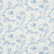 Schumacher Toile De Fleurs Delft Fabric - Eade's Wallpaper